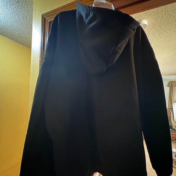 Black Hoodie with Heart Design - Picture 2 of 2